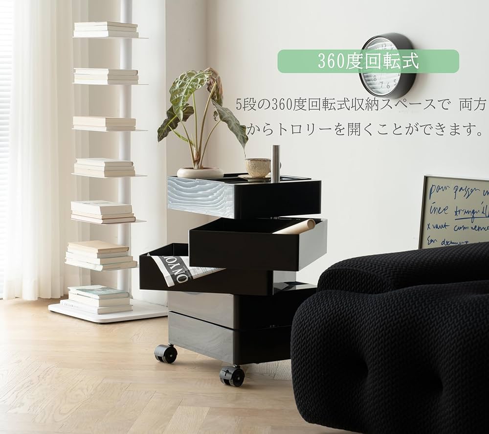 360°コンテナ レプリカ 回転引き出し トロリー 5段 Amazon.co.jp: 360°コンテナ レプリカ 回転引き出し トロリー 5